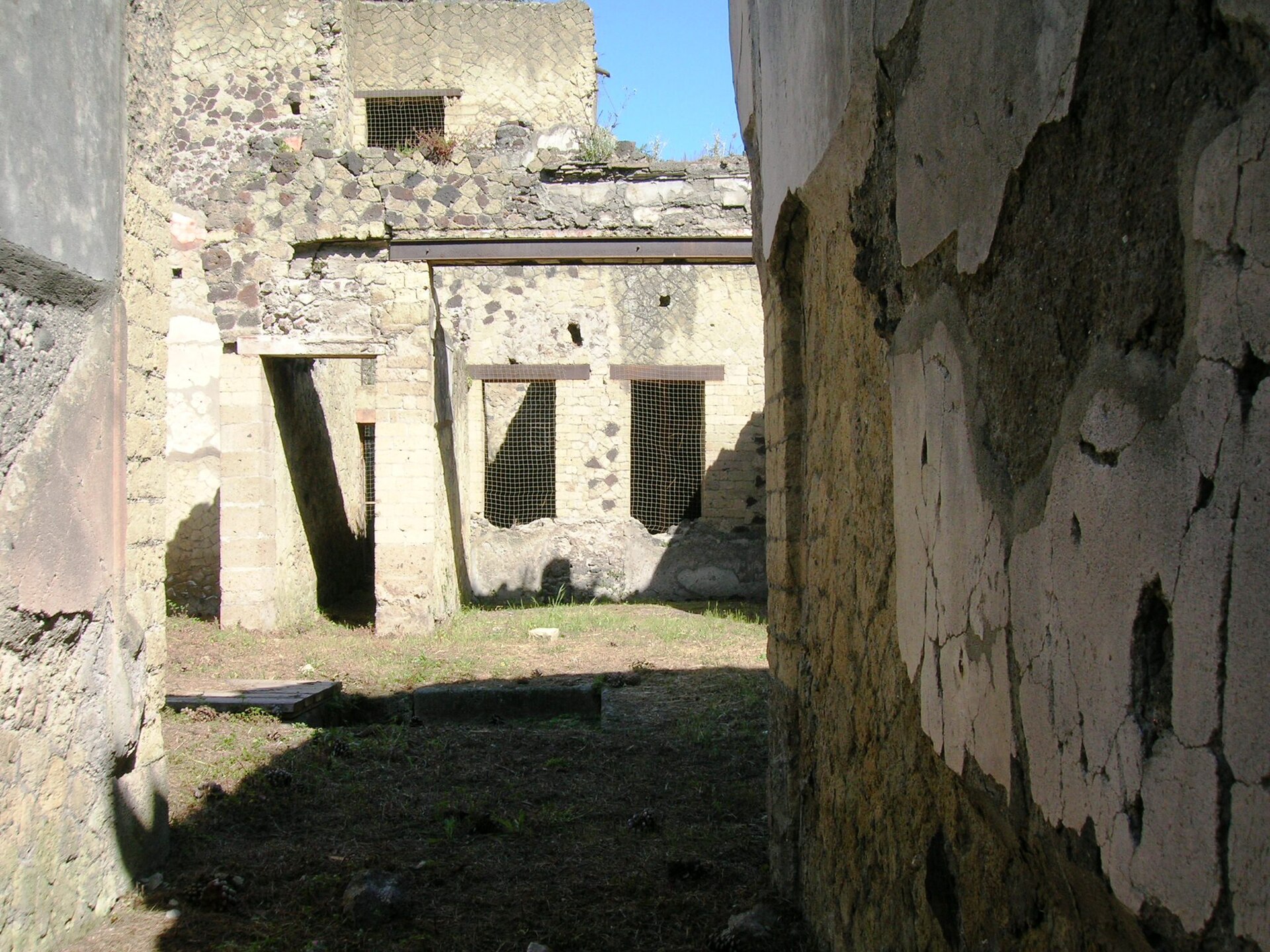 Erhaltene Häuser in Herculaneum