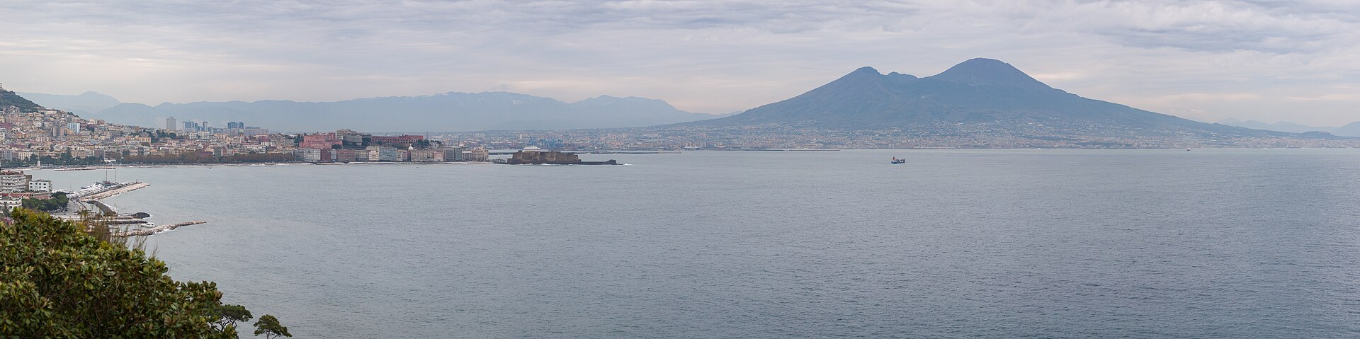 Fotografia del golfo di Napoli
