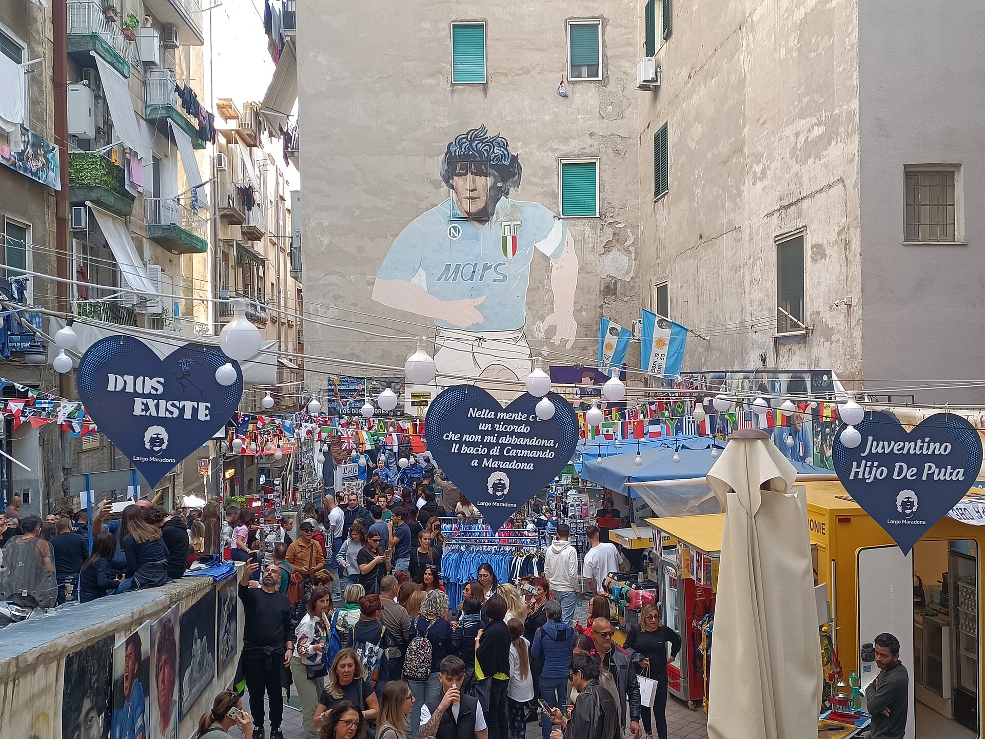 Maradona-Murals im Spanischen Viertel
